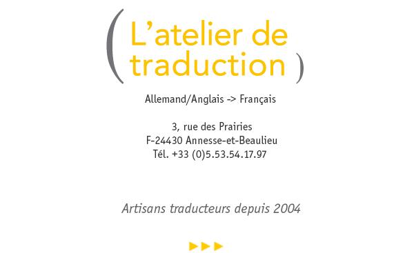 l'atelier de traduction